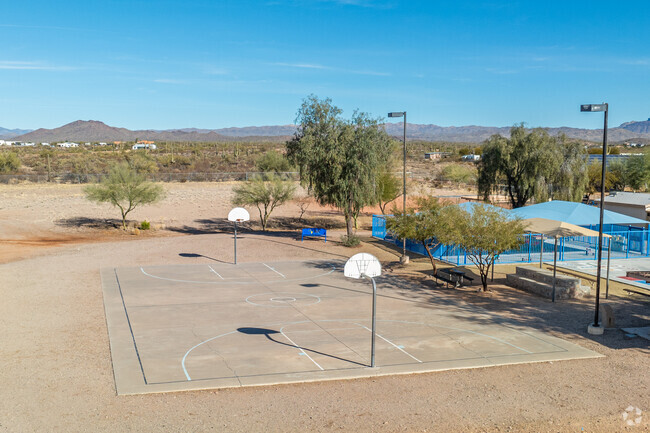 Shoot some hoops at Morristown Elementary School in Morristown.