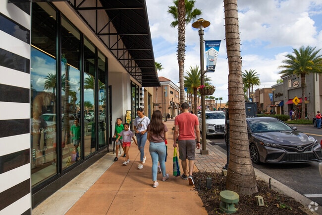 Wesley Chapel is a vibrant community with some walkable streets and curbside shops.