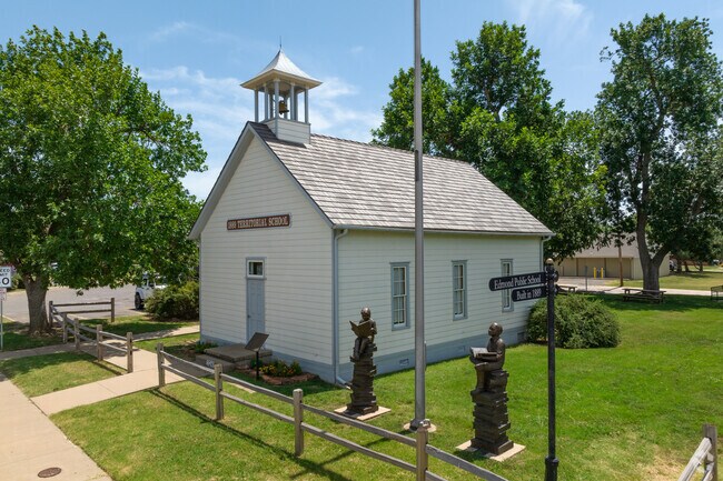 The Territorial Schoolhouse is located in the heart of Downtown Edmond.