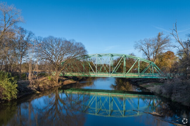 The Kankakee River runs along Wheatfield's north boundary.