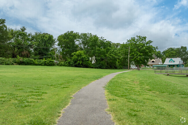 Memphis Delta Preparatory Charter School has a paved walking path for students to enjoy.