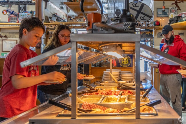 Ollie's Station in Red Fork serves a breakfast buffet every Saturday.