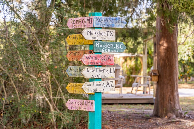 People come from all over to visit Moss Point.