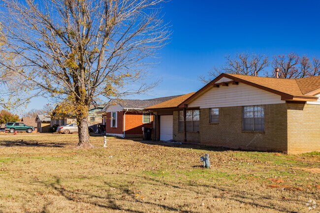 Ranch houses in the Luther neighborhood is a common house style.