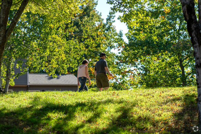 There are nice outdoor spaces at the Brickyard Road Park.