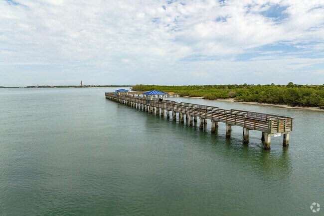 Smyrna Dunes Park's 300-foot pier in the North Beach neighborhood offers great fishing.