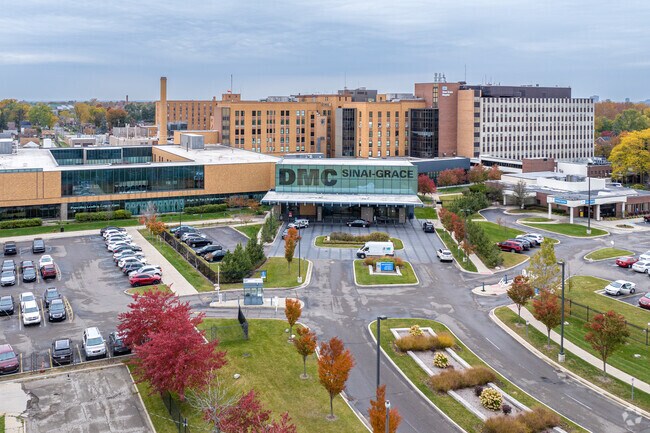 DMC Sinai Grace Hospital is located right near the Hubbell-Puritan neighborhood in Detroit, MI.