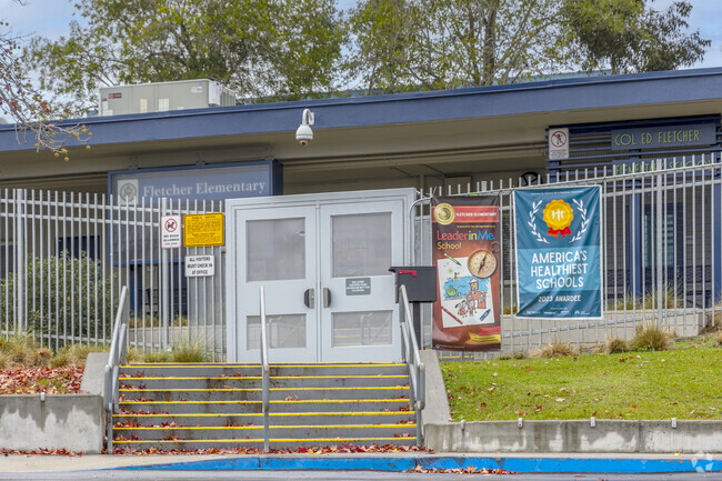 The Fletcher Elementary School in San Diego is gated.