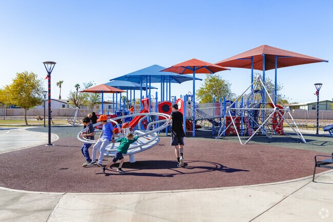 Experience the lively playground at First Responders Park in El Centro, where bravery meets play.
