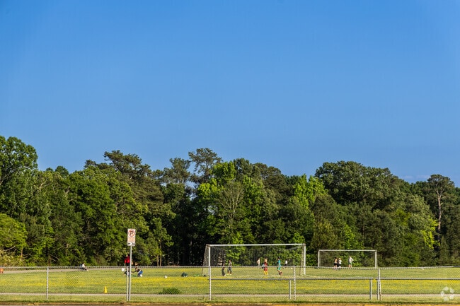 Benjamin Syms Middle School students in Newport News gear up for the soccer season.