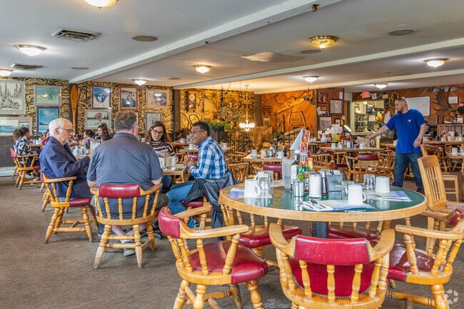 Gwennie's Old Alaska in Spenard is filled with wall decorations and offers home style cooking.