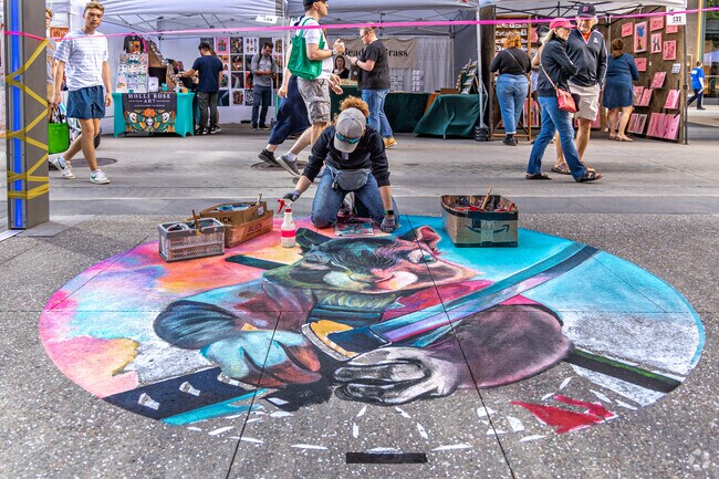 Local and international artists displayed their talents at the Street Art Festival.