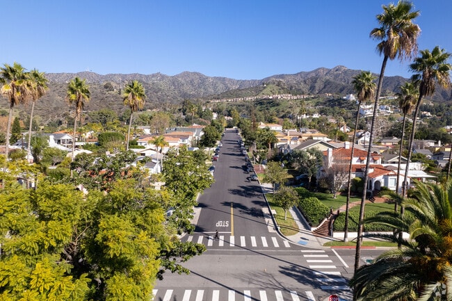 Aerial facing the Verdugo Mountains