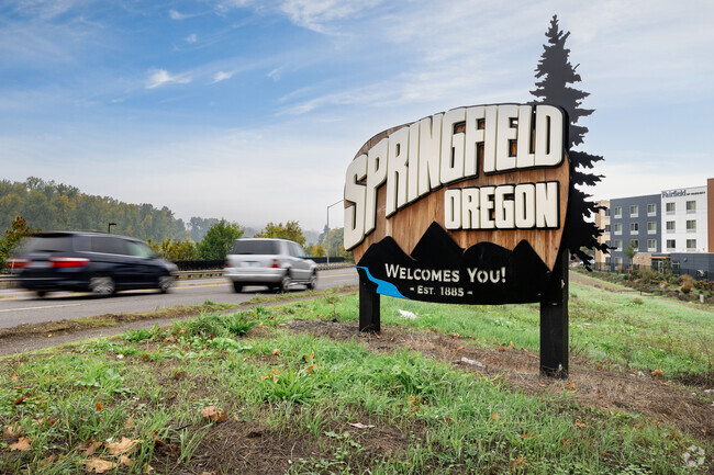 A welcoming sign is seen as you enter the Glenwood neighborhood in Springfield..