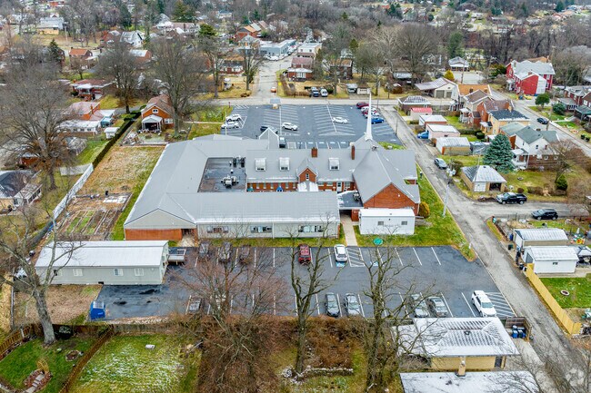 Stroll through the peaceful campus grounds of Christ Lutheran School.