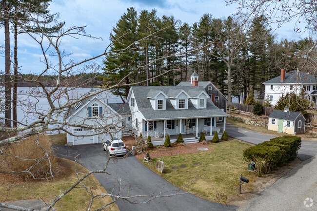 Large single family homes with fantastic views sit next to Middleton Pond.