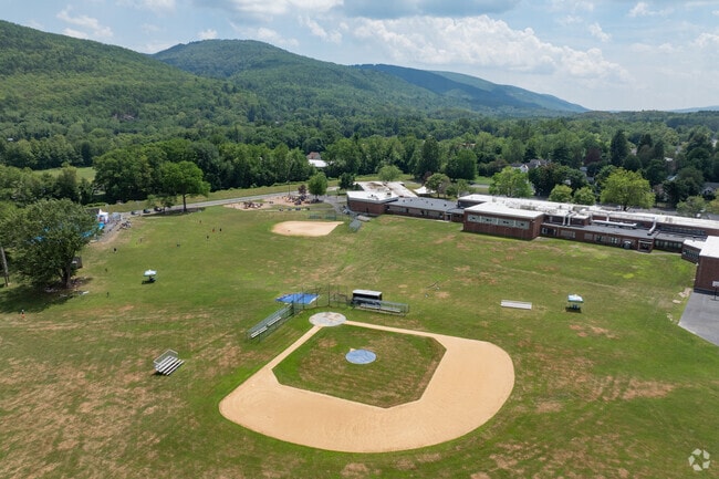 Ellenville Elementary School big baseball field.