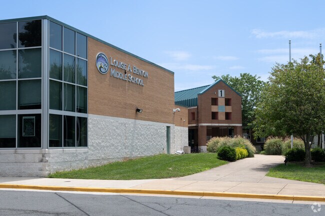 Louise A. Benton Middle School serves Independent Hill students in Manassas.