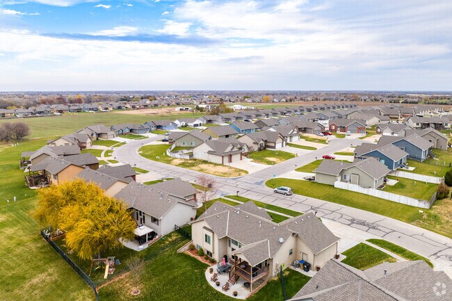 There are only a few trees in the residential areas of Southeast Wichita.
