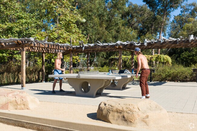 Challenge friends to a game of ping pong at Lookout Park in Summerland.