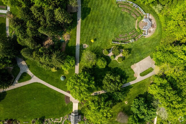 At Inniswood Metro Gardens, visitors can explore over 2.5 miles of trails through the park.