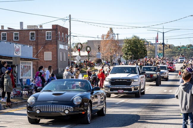 Every year, local residents gather in exuberant crowds to celebrate the enchanting Jefferson Christmas Parade, where colorful floats, cheerful music, and festive lights create a joyful atmosphere filled with holiday spirit.