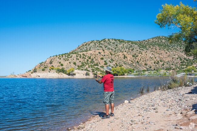Santa Cruz locals can enjoy a day of fishing at the nearby Santa Cruz Lake.