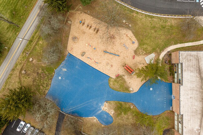 Wayne Elementary's state-of-the-art playground can easily be seen from above.