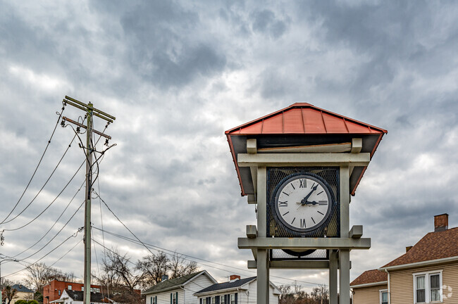 The local town clock is a staple in many older rural communities like Lowber.