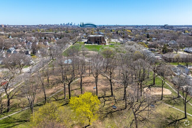 A central green space in the Johnson's Woods neighborhood is Burbank Playfield.