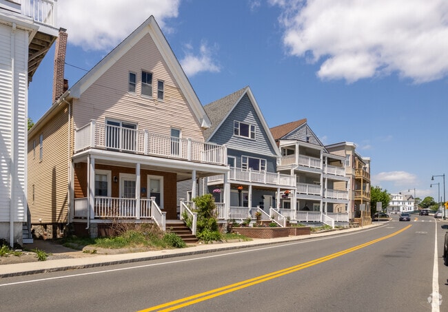 Sunny homes sit along quiet streets in Winthrop Beach.