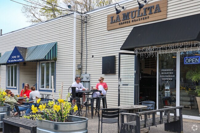 Coffee lovers of New Castle Island savor the bright, complex flavors of Colombia's finest specialty-grade brews at nearby La Mulita Coffee.