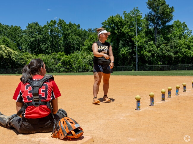 Earlewood Park near College Place hosts many events, such as this softball clinic,