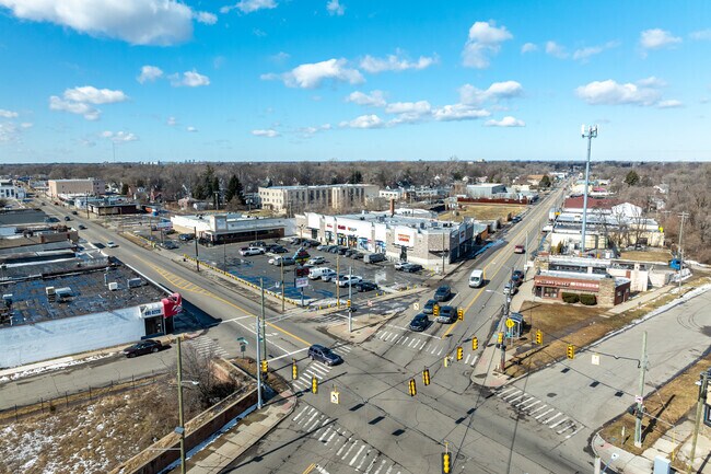 Locally owned shops & restaurants are found on Conant Street in Pershing.