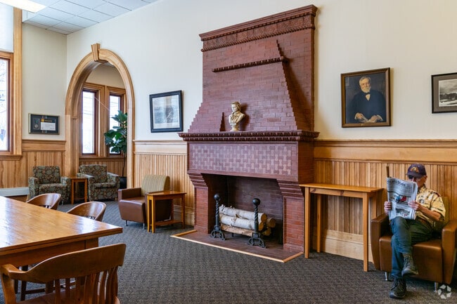 Enjoy a quiet moment in the historic Waterville Library.
