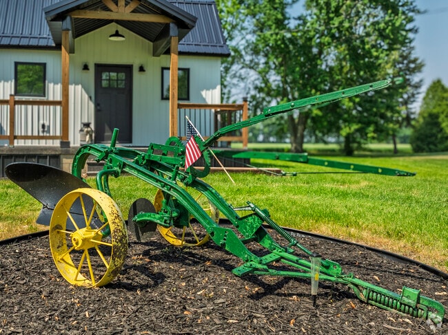 Robin Glen-Indiantown locals love to display historic farm equipment in their yards.
