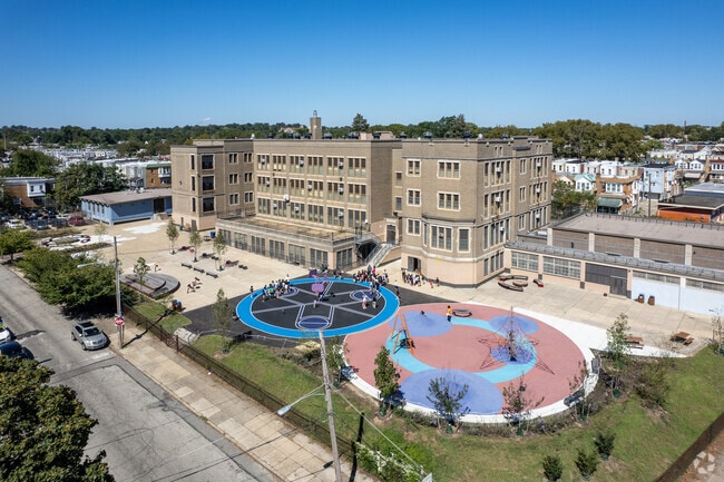 Joseph Pennell School has a nice school yard for the children to have recess.
