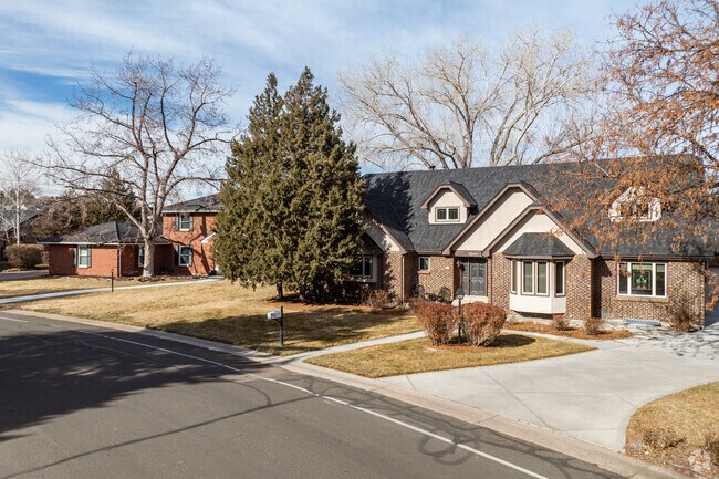 Wide clean streets and spacious home lots are standard in in Columbine Valley, Colorado.