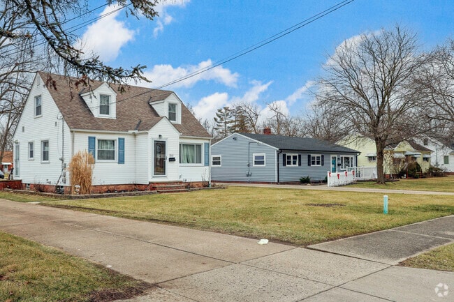 Quaint homes, like this Cape Cod and the neighboring ranch, are common in North Royalton.