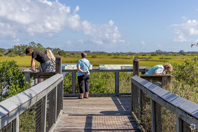 Enjoy beautiful views of the marsh at the Fort Mose First Harvest.