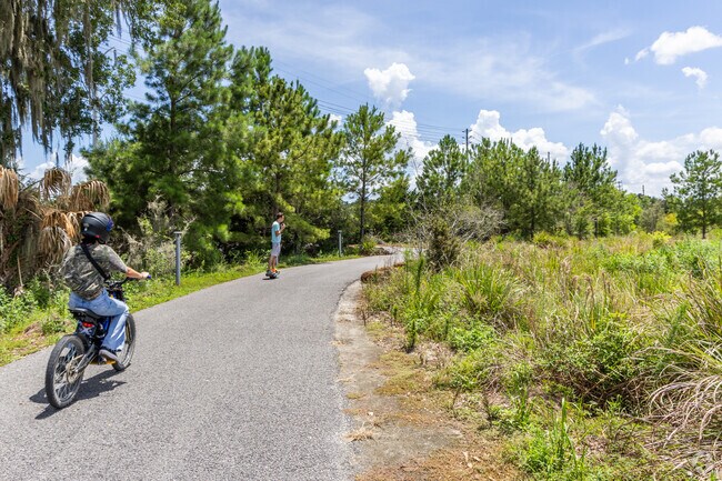 Ride the trails at Depot Park.
