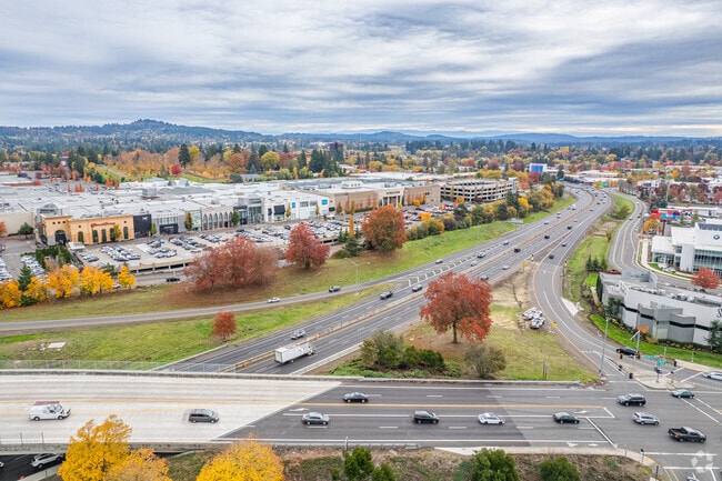 Interstate 5 offers a quick 8-mile drive northeast into downtown Portland.