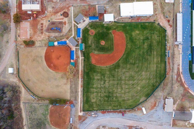 The baseball fields at Bridge Creek High School are where the games happen.
