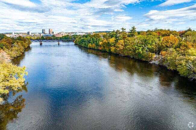 Bakersfield is located on the east shore of the Merrimack River