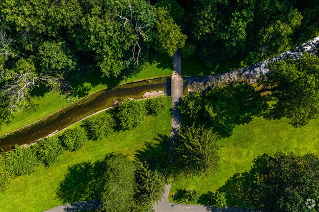 Enjoy a walk or picnic by the waterway at Grover Cleveland Park, Essex Fells.
