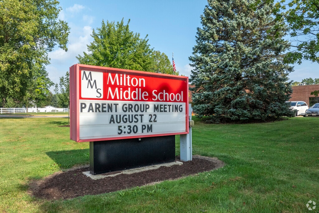 Milton Middle School is part of a public school system.