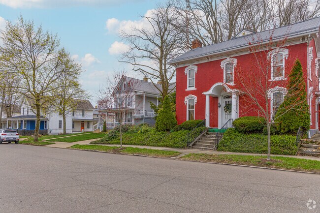 South Main Street, in the heart of Minerva, showcases historic homes with a Victorian influence.