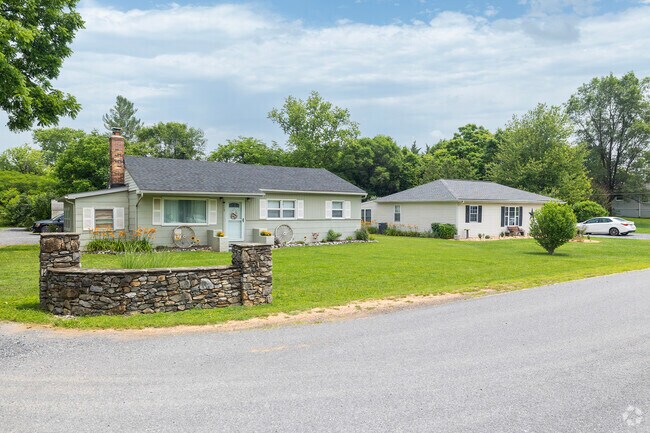Charming homes line quiet street in the Clear Brook area.