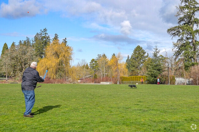 Dog Park at Evalyn M. Schiffler Memorial Park in Central Beaverton.