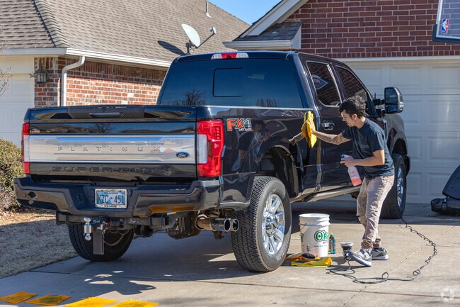 Enjoy the pleasure of hand washing a vehicle in the spacious driveways found in Chapel Creek.